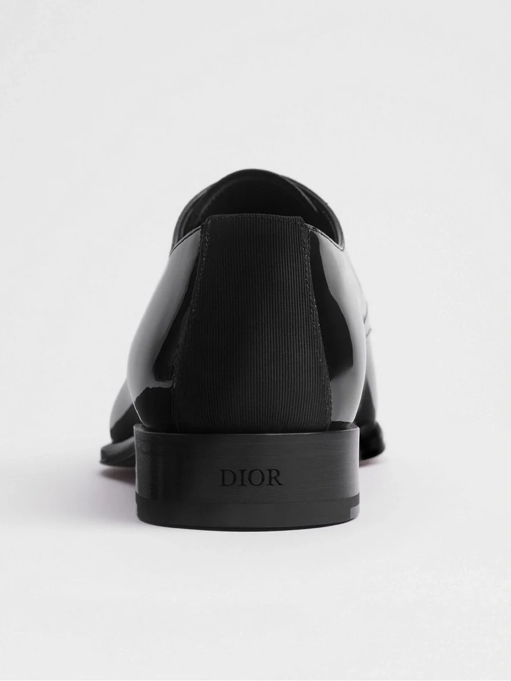 Dior Black Patent Leather Derby Lace-Ups